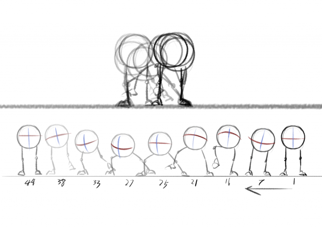 Postural Balance Animation WEEK5:Step-through animation & Balance Pose – Songyue's Blog